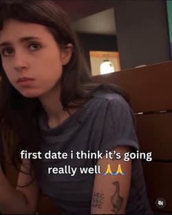 Why is she looking so worried at Peter?