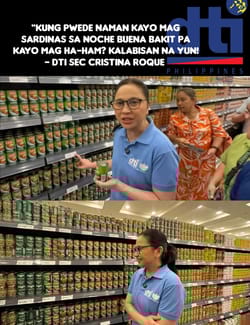 Why do you guys still complain about sardines on New Year's Eve