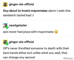Why is pizza a crime when you put mayo on it