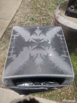 Frost forms on my office trash can this morning