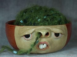 When pottery and fiber art students get together