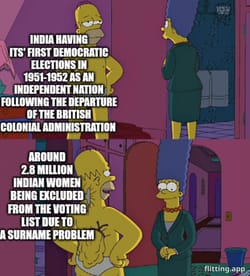 First Indian election was a real headache back then