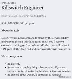 The weirdest job I've ever seen for an engineer