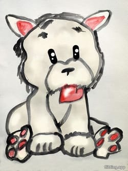 Cute drawing of a heart