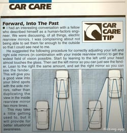 Using Your Car Mirrors To Spot Every Last Thing