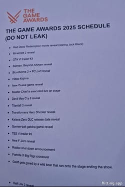 got access to the game trailers for tga