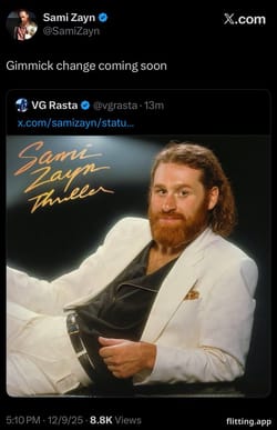 Sami Zayn hints at a gimmick change in WWE