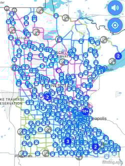 Mndot employees are working late tonight.