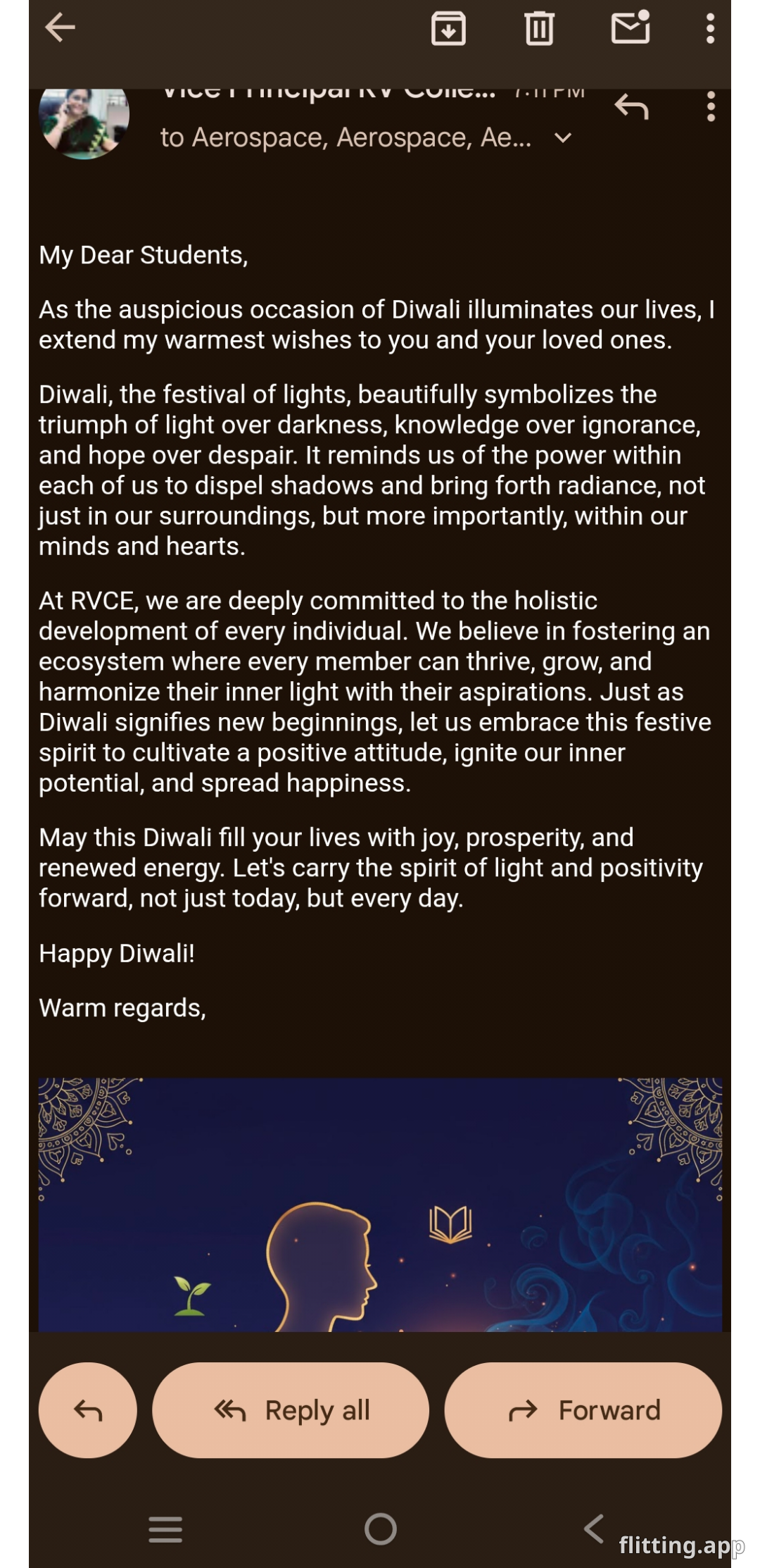 "Wishing you a bright Diwali!"