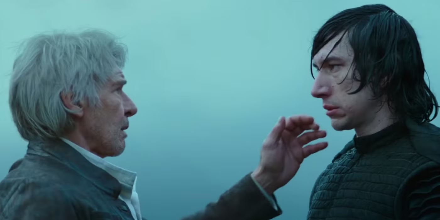 Is Kylo Ren trying to redeem himself by forgiving Anakin's actions?