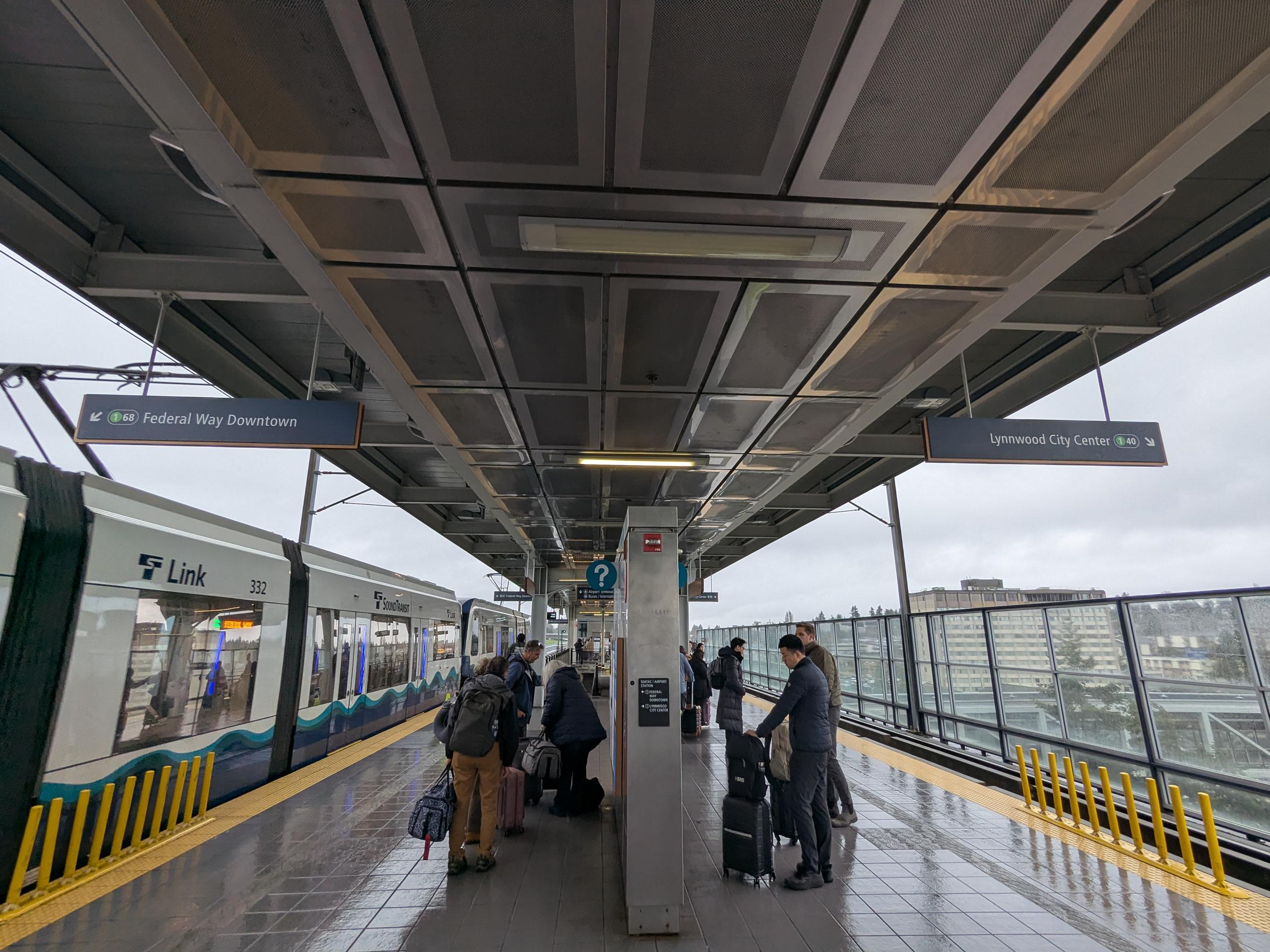 Airport light rail signage is a disaster