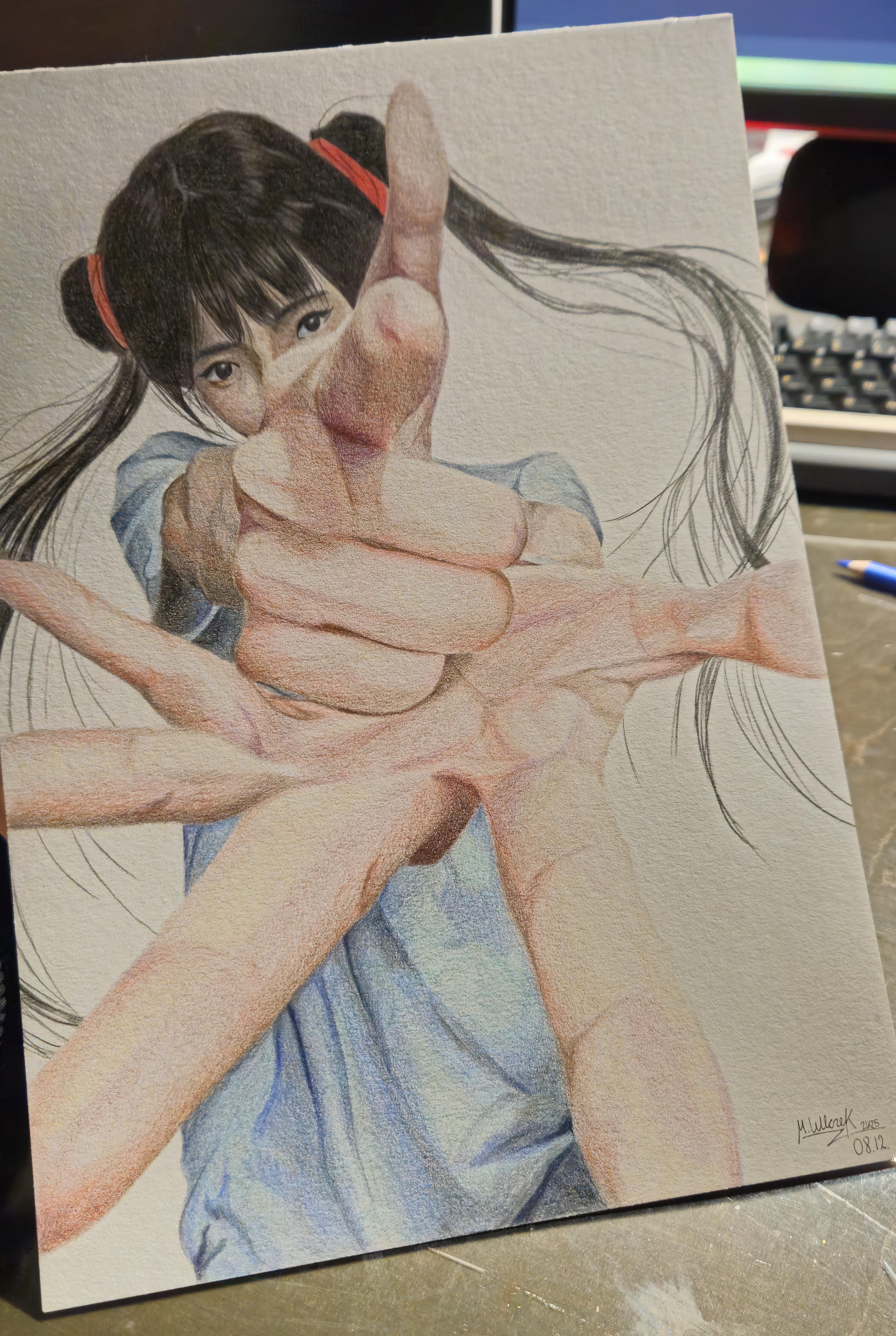 My artwork is a portrait from weird angles