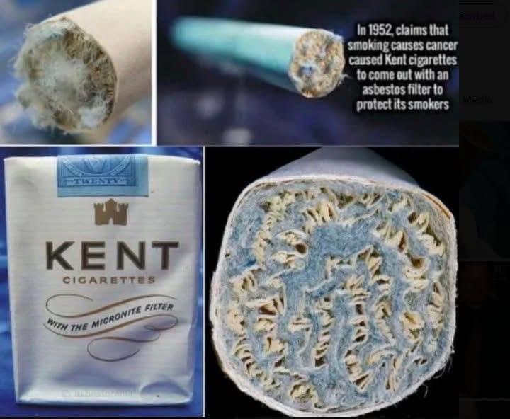Asbestos filled cigarettes