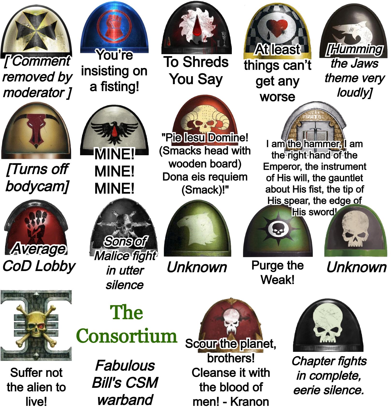 What's the worst war cry in the Grey Knights universe