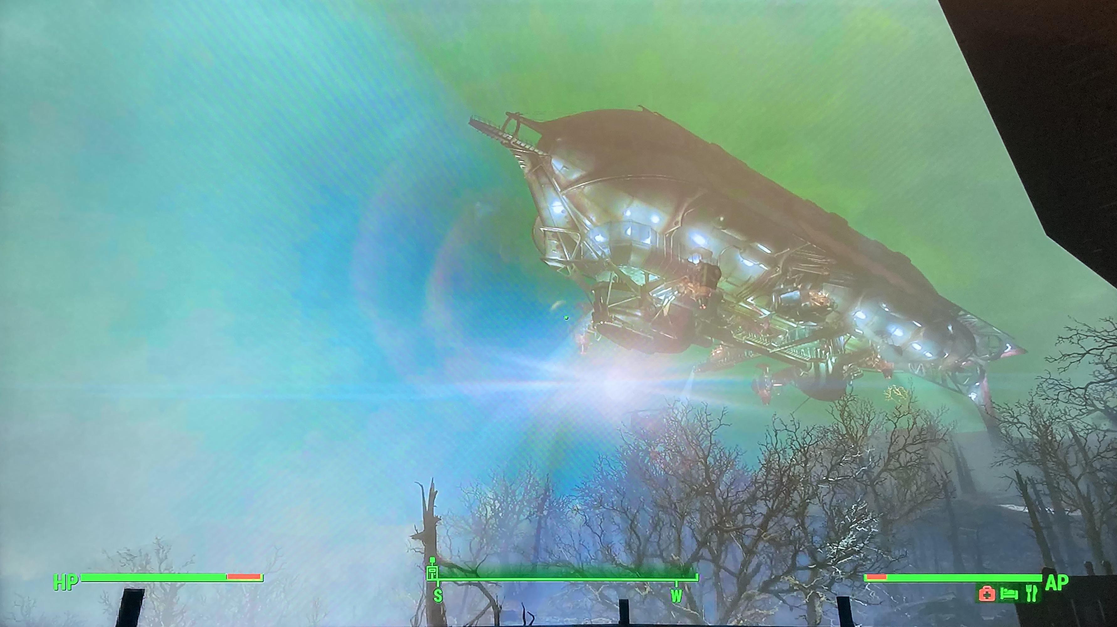 The mighty ship Prydwen storms into battle