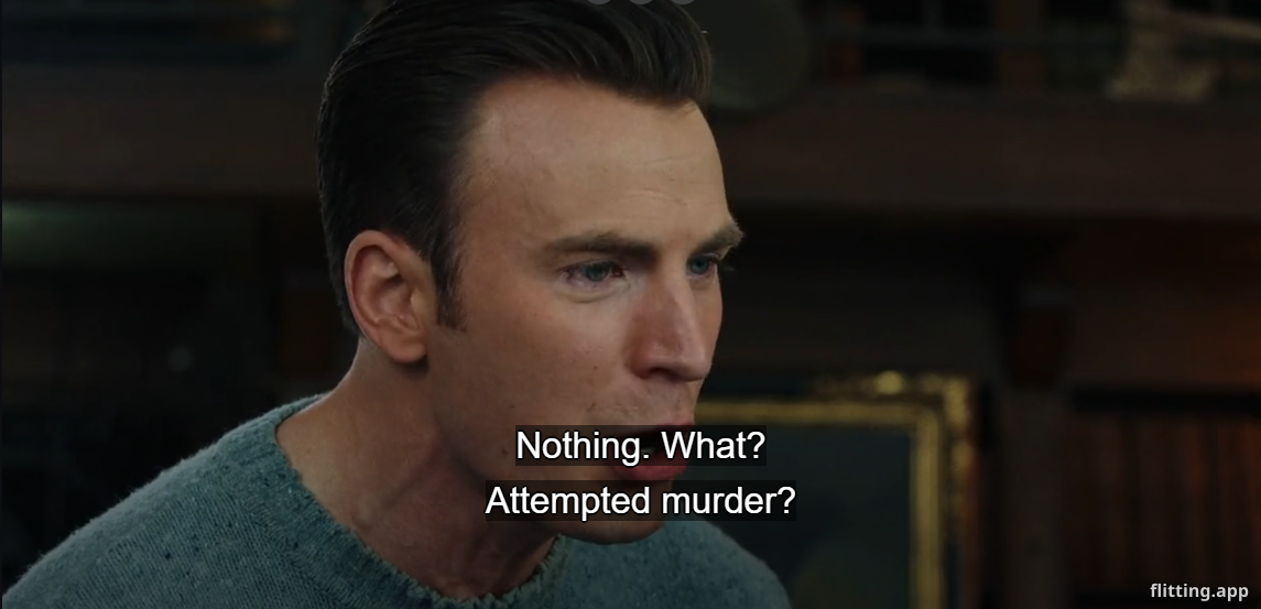 Ransom's attempt at murder gets swept under the rug in Knives Out.