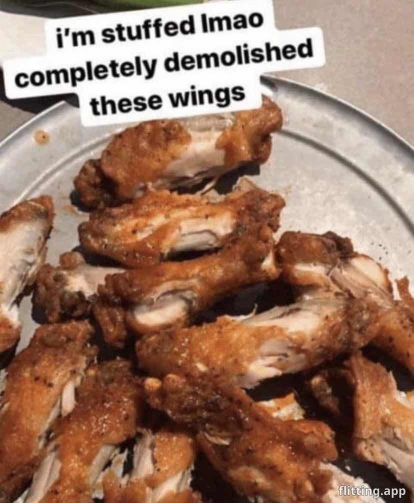 I just ate a huge meal