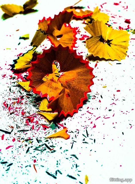 My colorful pencils were slowly fading away