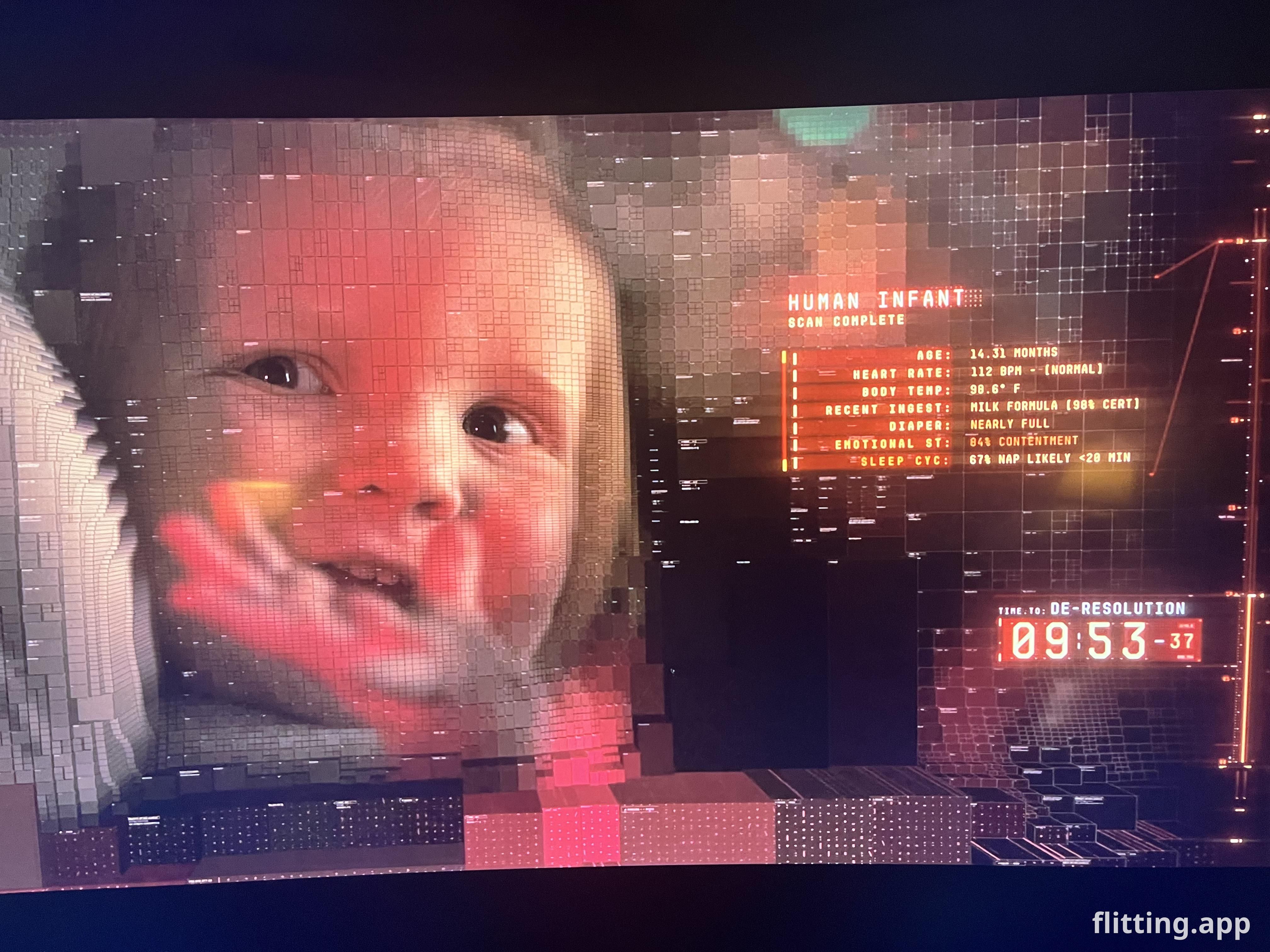 Baby Tron has some serious stinky business going on.