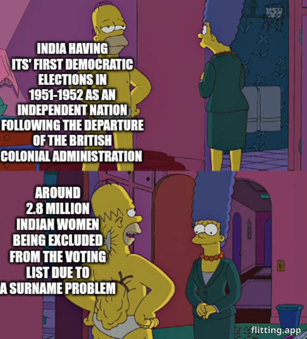 First Indian election was a real headache back then