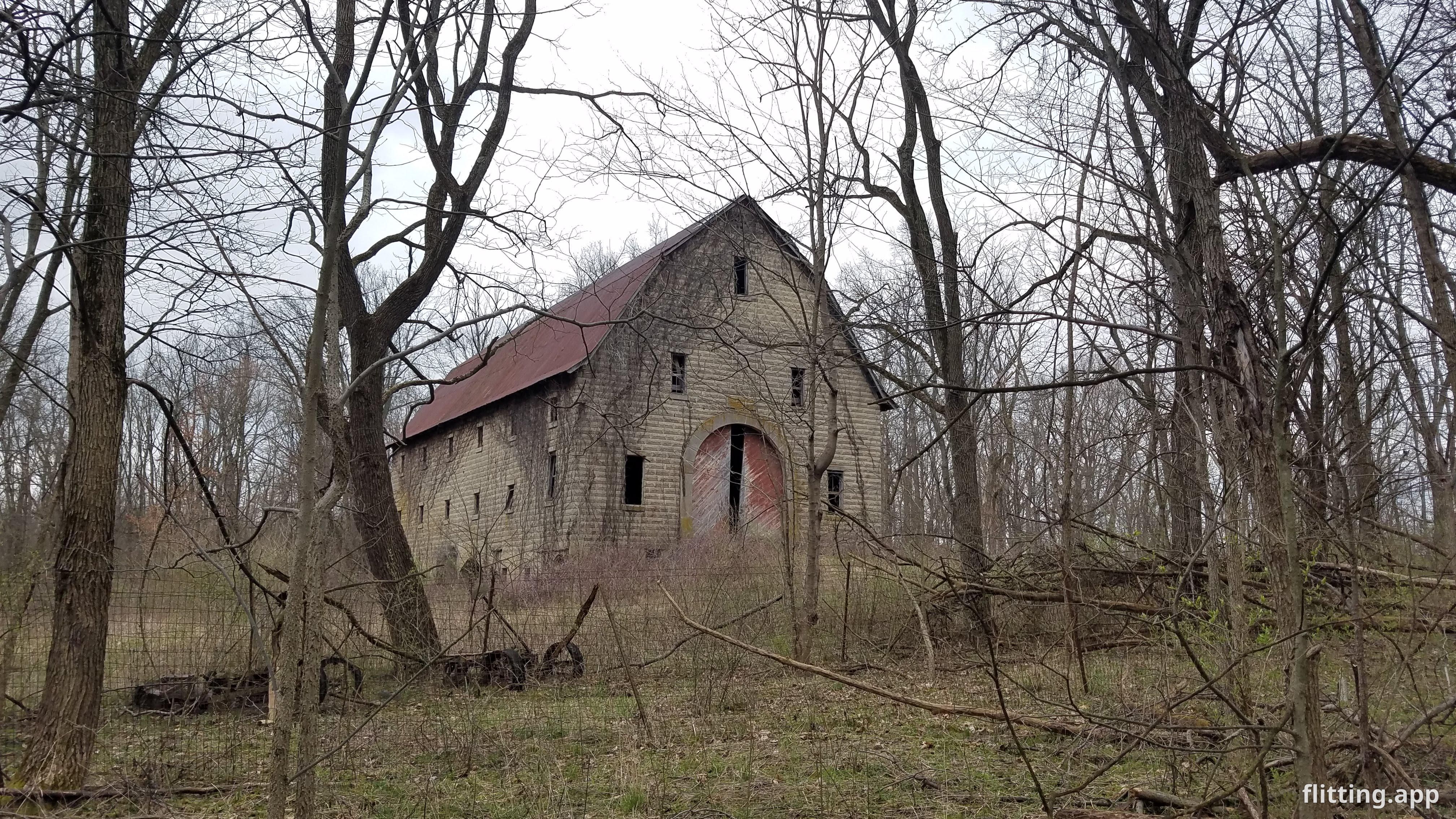 I stumbled upon an abandoned barn hidden in the woods of Indiana