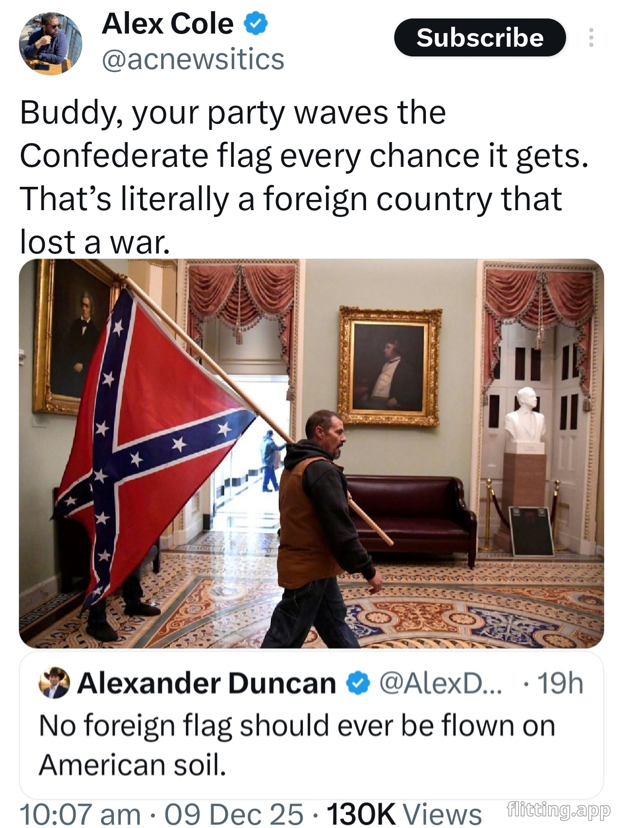 The flag of my own personal failures