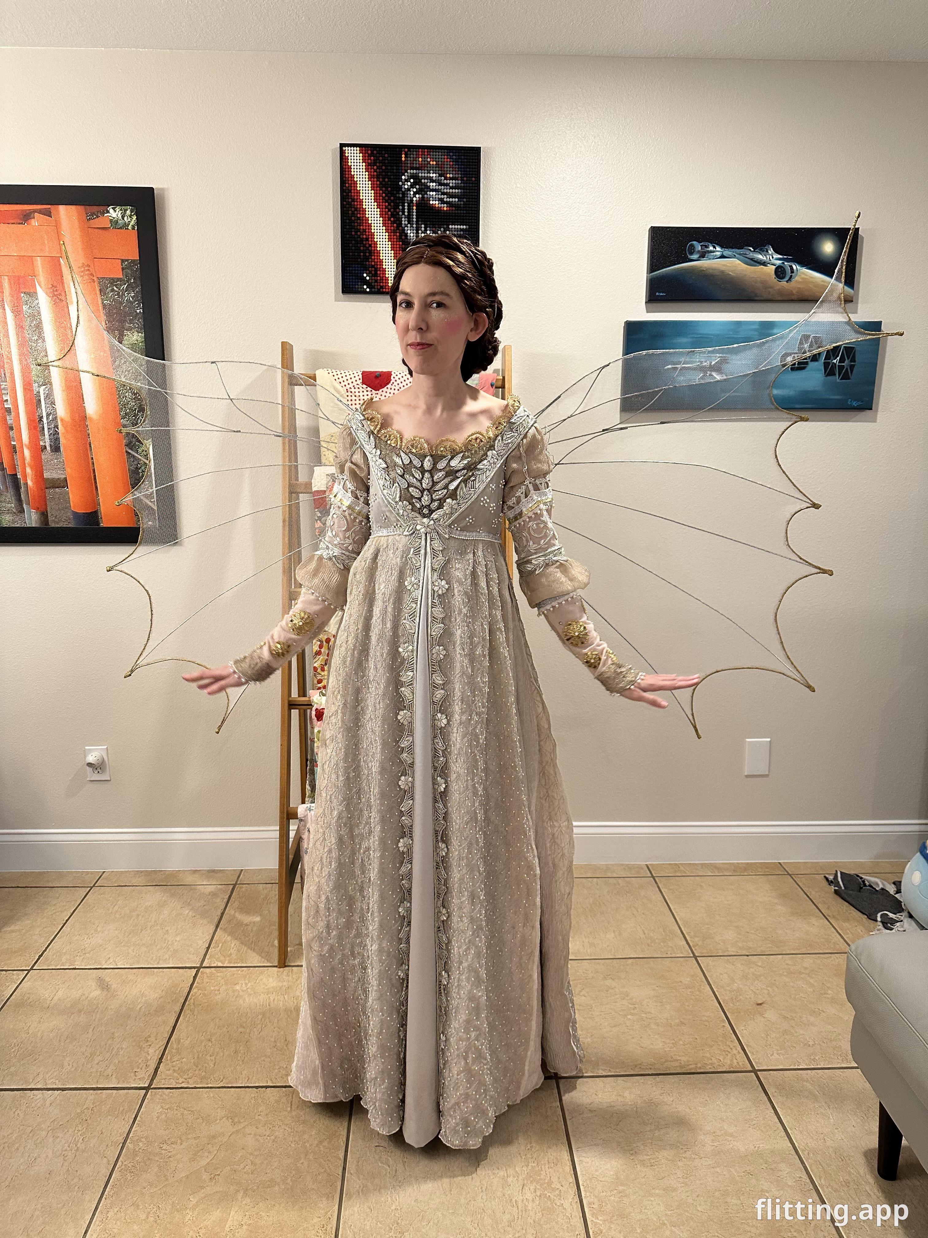 I just finished my epic handmade costume with intricate embroidery
