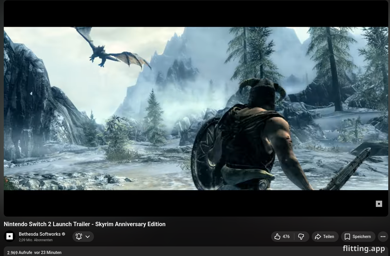 Skyrim just landed on the new Nintendo Switch