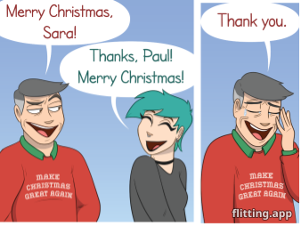 What's normal Christmas time chat like