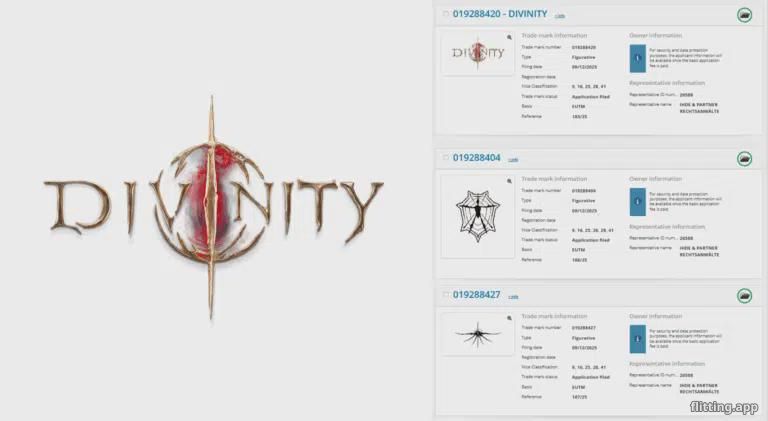 discovered a new divinity trademark with striking similarities to an ancient statue