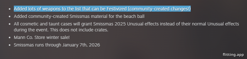 I just got to play with some new holiday-themed guns in my favorite game