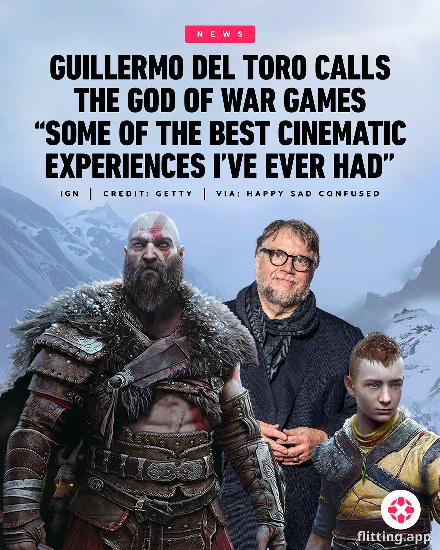 Guillermo del Toro says God of War games are some of the best cinematic experiences he's ever had
