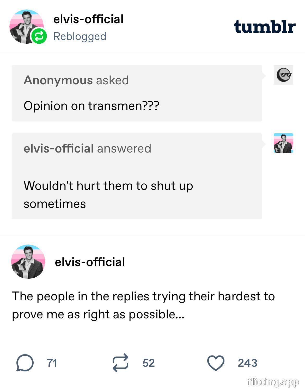 I'm so sick of people acting like being transphobic only matters when targeting trans guys