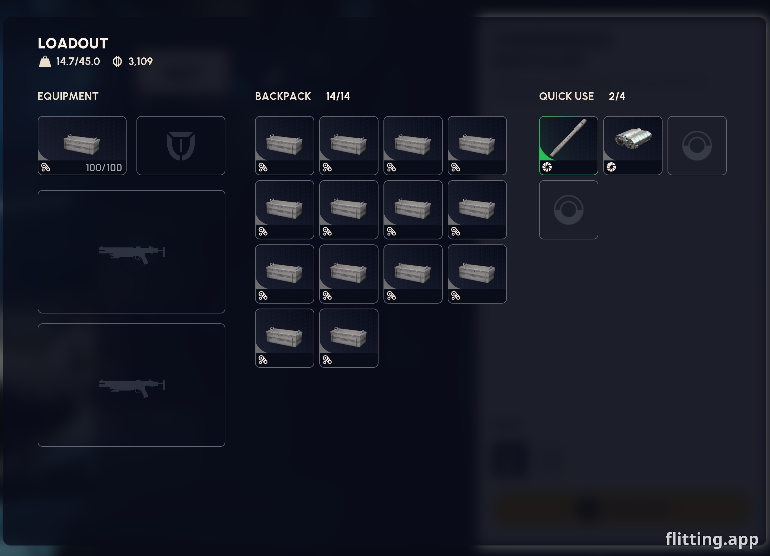 Enjoying a free loadout