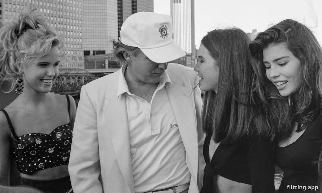 Teenage model caught off guard by older Trump at awards show